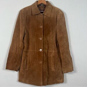 Nordstrom Bernardo Vintage 90’s Brown Suede Coat, Size L
